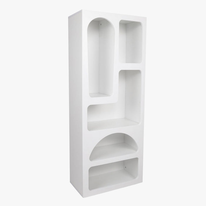 LILA Bibliothèque avec 5 niches blanc