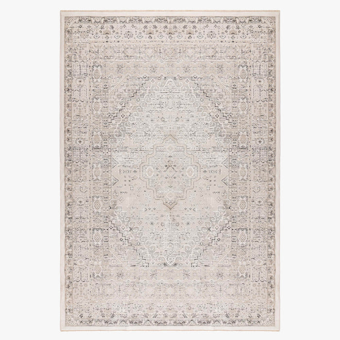 VISTA Tapis oriental blanc écru et beige - 160x230 cm