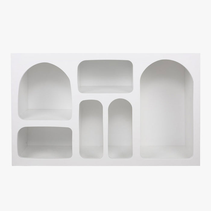 VERA Console avec 6 niches blanc 120 cm