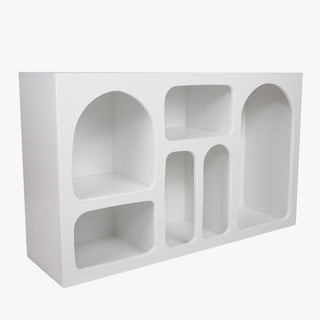VERA Console avec 6 niches blanc 120 cm