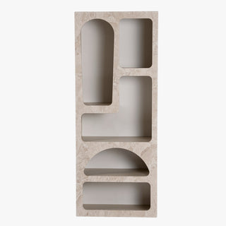 LILA Bibliothèque avec 5 niches beige