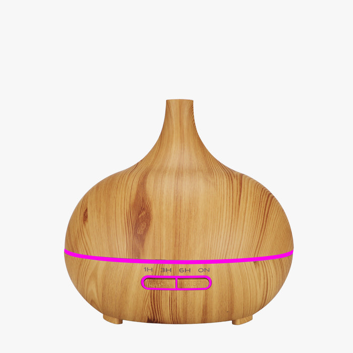 ILAYA Diffuseur d'huiles essentielles couleur bois à LED