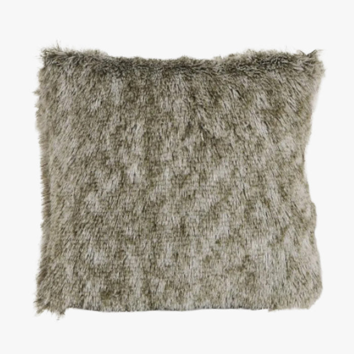 PERLA Coussin carré en tissu beige 42x42 cm