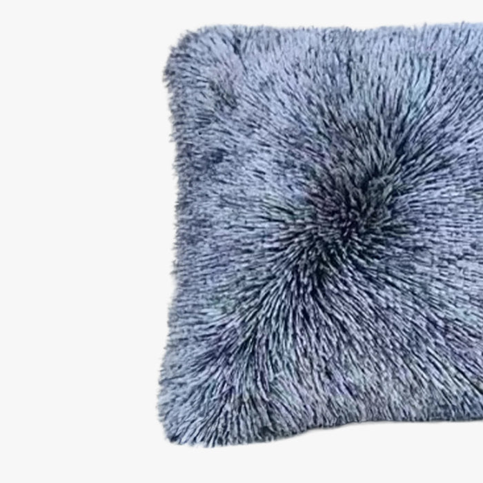 PERLA Coussin carré en tissu bleu 42x42 cm