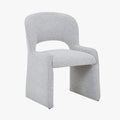 ALESIA Fauteuil tissu bouclette gris