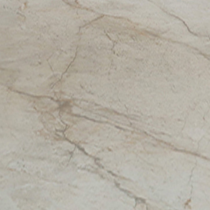APOLLO Table basse ovale en pierre frittée beige 130 cm