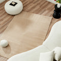 BIANCA Tapis en tissu à motif en relief beige - 160x230 cm