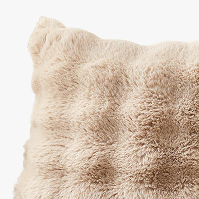 BUBBLE Coussin carré en tissu camel 43x43 cm