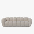 CAMILLE Canapé 3 places en tissu beige