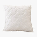 CAPRI Coussin carré en tissu à motifs blanc 43x43 cm