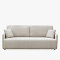 CARLA Canapé 3 places convertible en tissu beige