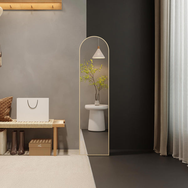 CASSY Miroir sur pieds 160x40 cm couleur chêne vieilli