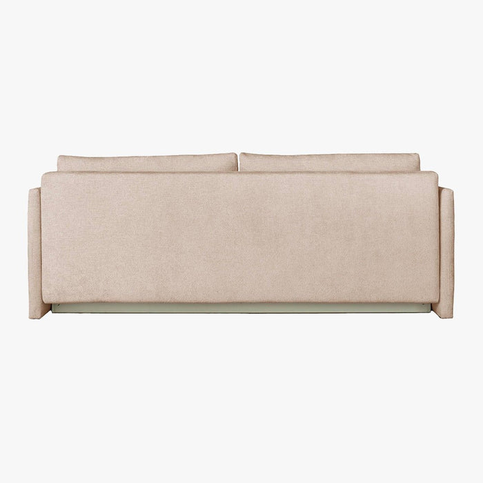 CELSY Canapé 3 places convertible avec coffre en tissu beige