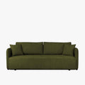 CELSY Canapé 3 places convertible avec coffre en tissu vert