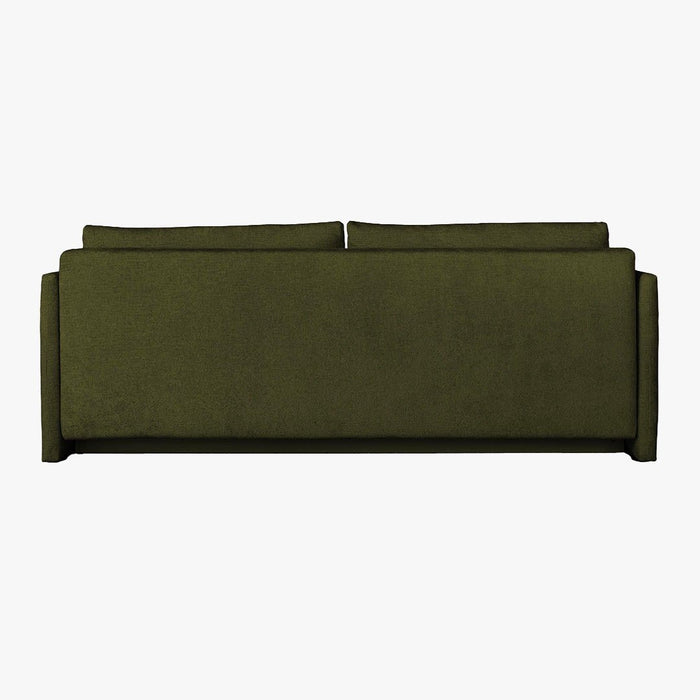 CELSY Canapé 3 places convertible avec coffre en tissu vert