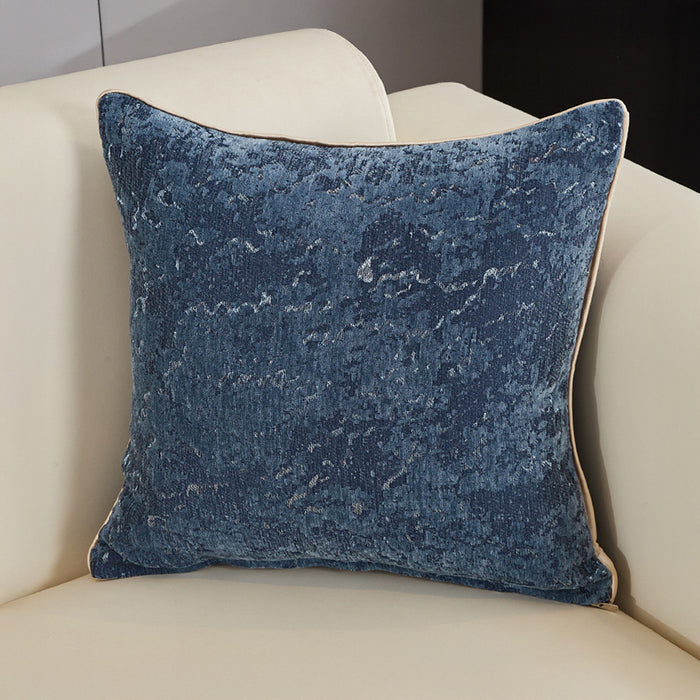 CEOLIA Coussin carré en tissu bleu 45x45 cm