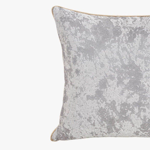 CEOLIA Coussin carré en tissu gris 45x45 cm