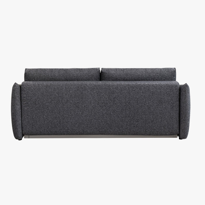 DAYLA Canapé 3 places convertible en tissu bleu