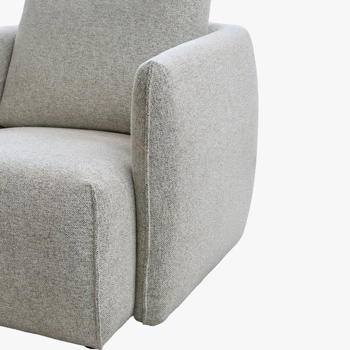 DAYLA Fauteuil en tissu beige