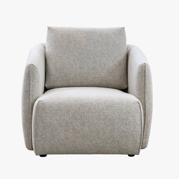 DAYLA Fauteuil en tissu beige
