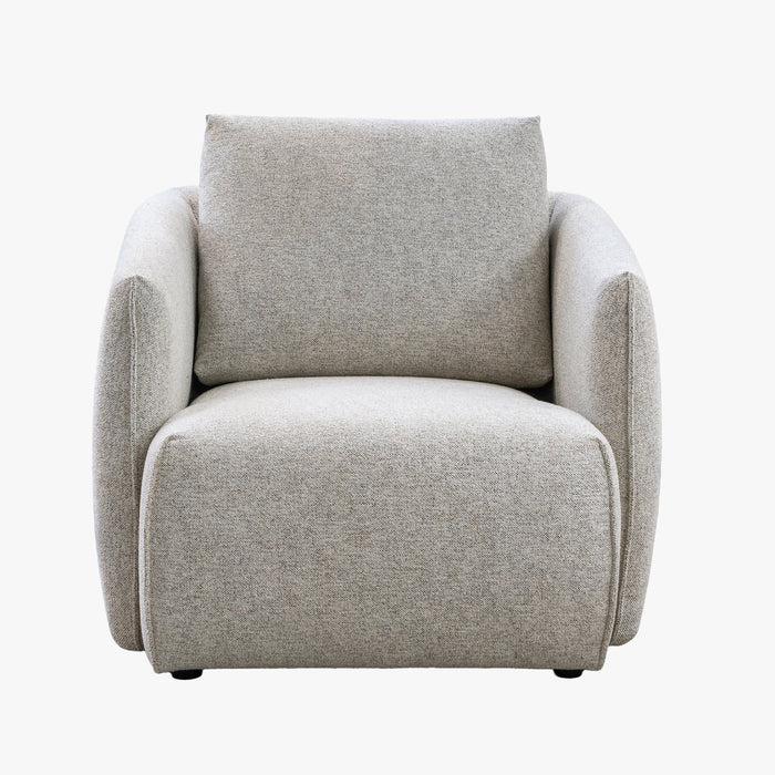 DAYLA Fauteuil en tissu beige