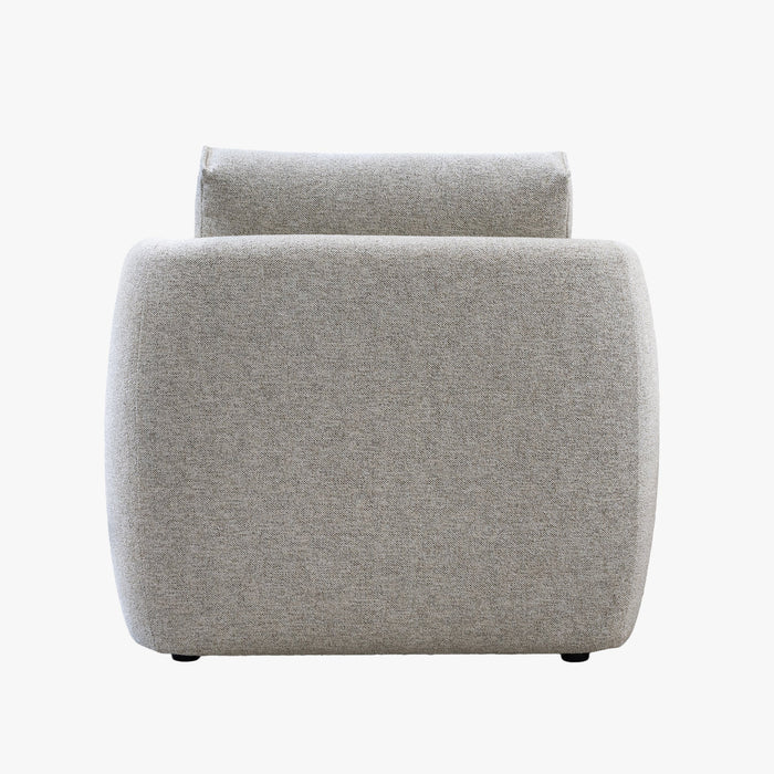 DAYLA Fauteuil en tissu beige