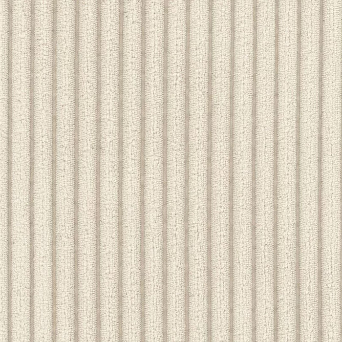 EMILIA Canapé d'angle convertible avec coffre en velours côtelé beige - Angle gauche