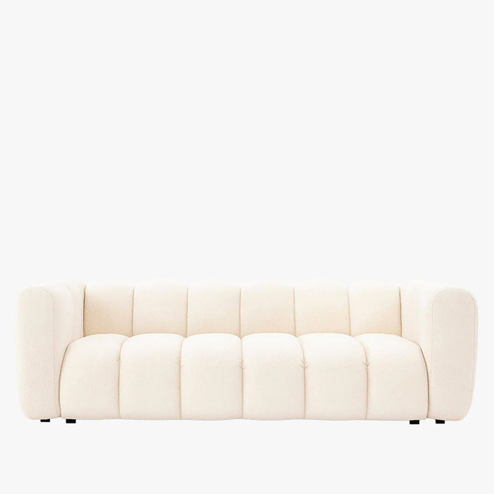 GABY Canapé 3 places en tissu beige