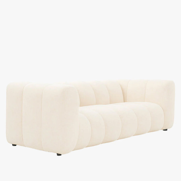 GABY Canapé 3 places en tissu beige