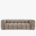 GABY Canapé 3 places en tissu taupe