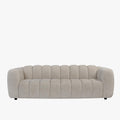 KALIS Canapé 3 places en tissu texturé beige