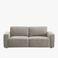 KALYA Canapé 3 places en tissu taupe