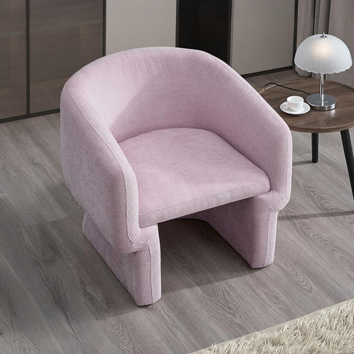 KAYLI Fauteuil cabriolet en tissu rose