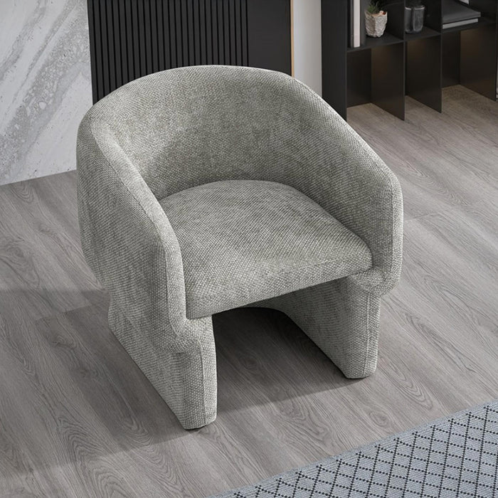 KAYLI Fauteuil cabriolet en tissu taupe