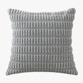LEYSIA Coussin carré en tissu gris 43x43 cm