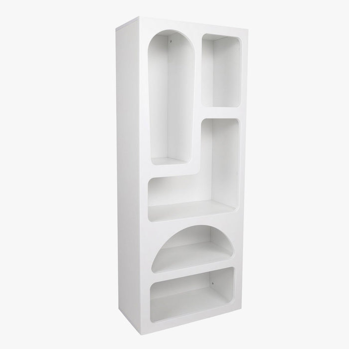 LILA Bibliothèque avec 5 niches blanc