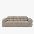 LYRA Canapé 3 places en tissu beige foncé