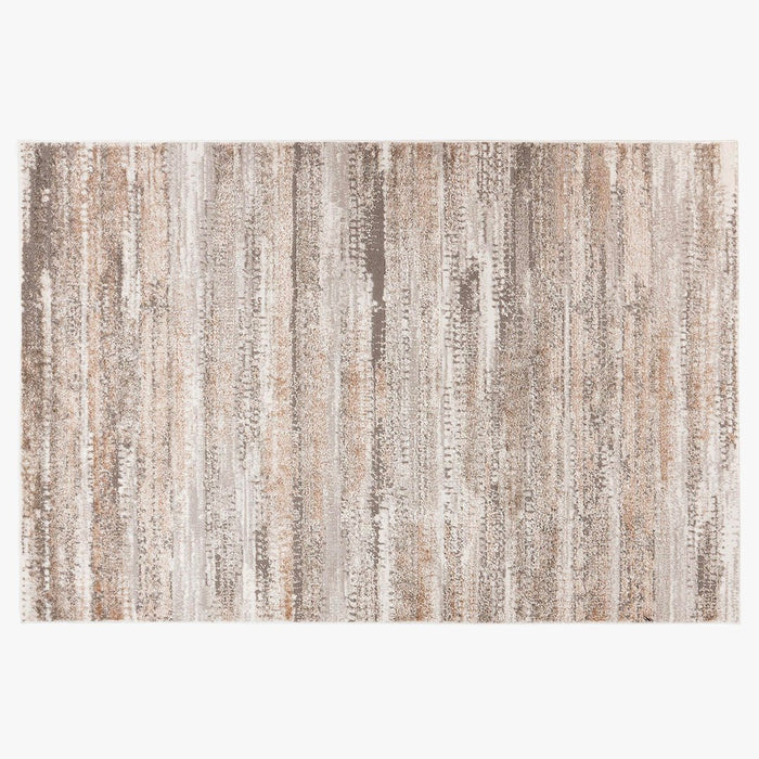 MILAS 2 Tapis en tissu texturé beige - 120x170 cm