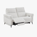 NELSON Canapé 2 places relax électrique en tissu beige