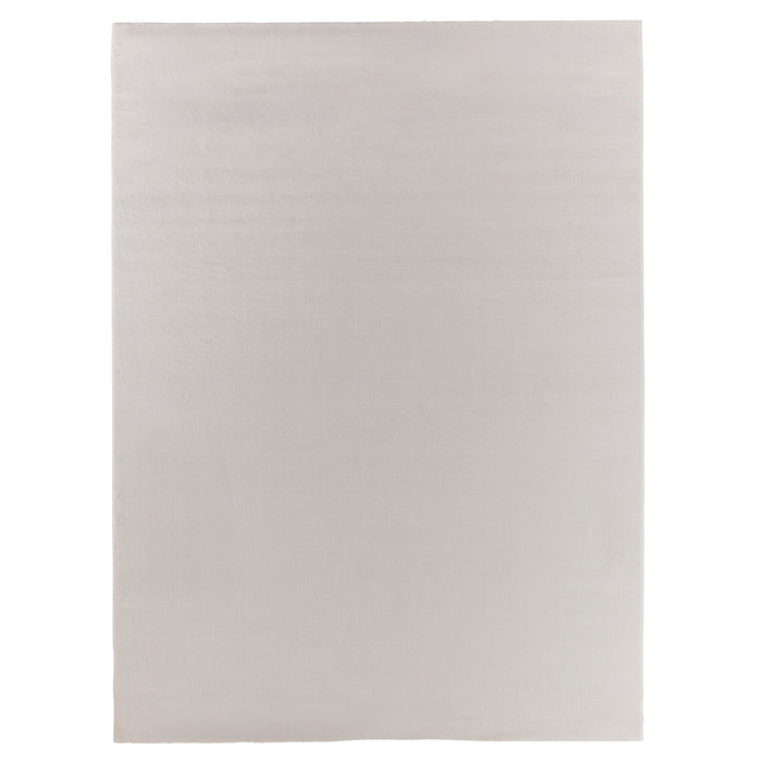 NUBE Tapis en tissu doux blanc écru - 160x230 cm