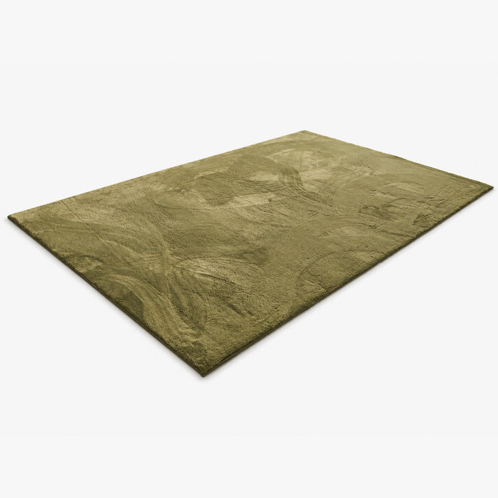 NUBE Tapis en tissu doux vert - 160x230 cm
