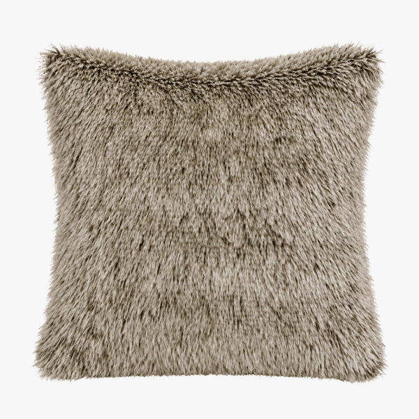 PERLA Coussin carré en tissu beige 42x42 cm
