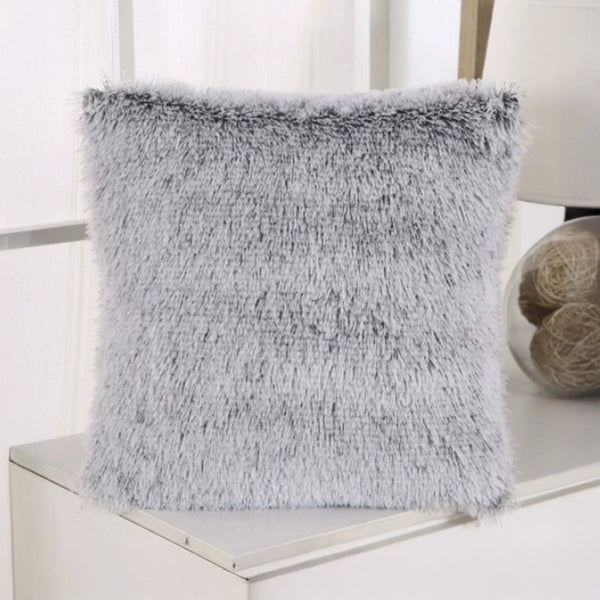 PERLA Coussin carré en tissu gris 42x42 cm