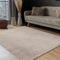 PLUSH Tapis en velours côtelé taupe - 160x230 cm