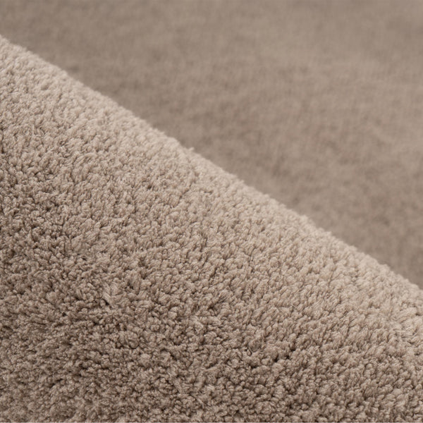 RELAX Tapis en tissu doux taupe - 160x220 cm