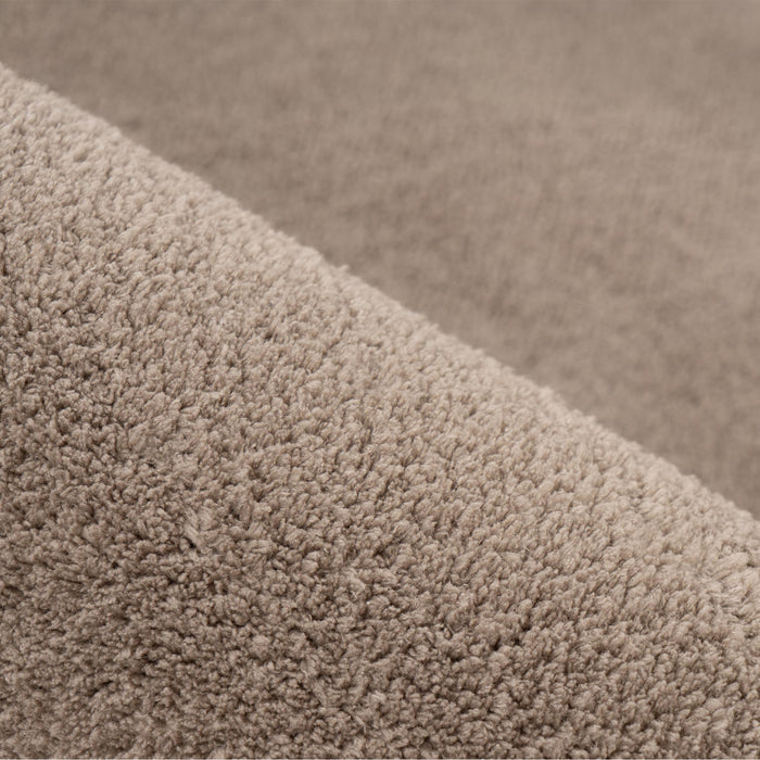 RELAX Tapis en tissu doux taupe - 80x140 cm