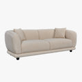 RUMY Canapé 3 places en tissu beige