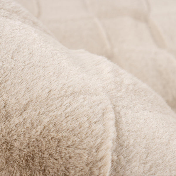 SOUL Tapis tissu doux à motif en relief beige - 160x230 cm