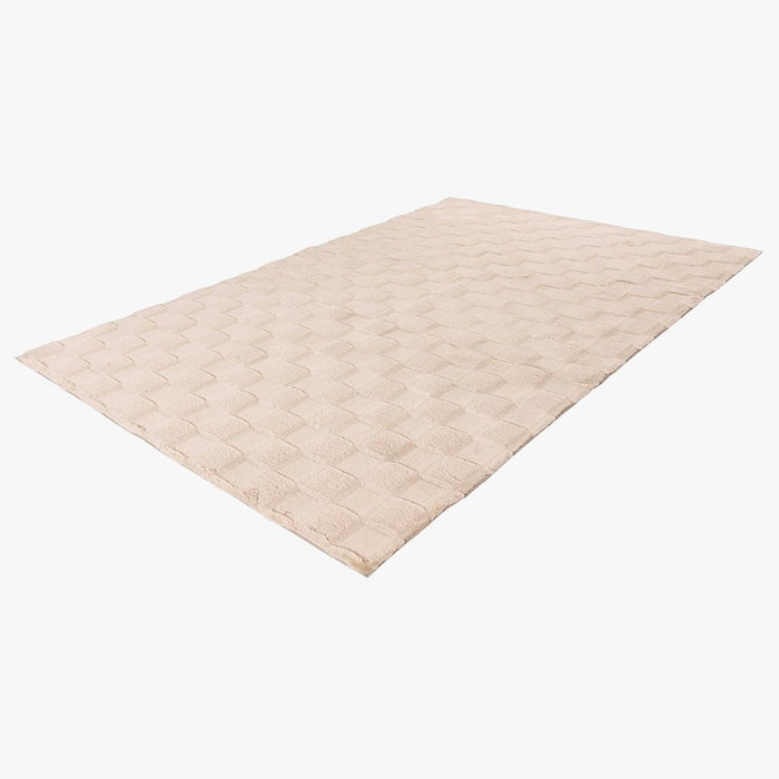 SOUL Tapis tissu doux à motif en relief beige - 160x230 cm