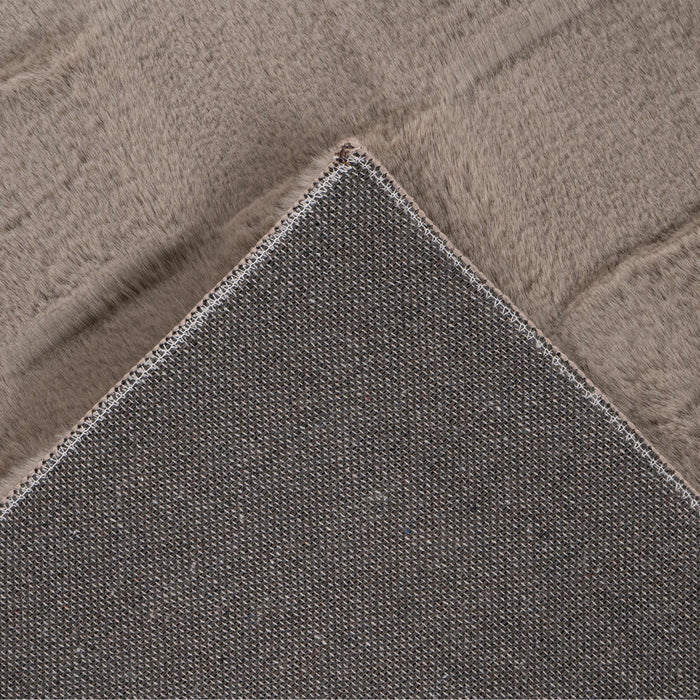 SOUL Tapis tissu doux à motif en relief taupe - 160x230 cm